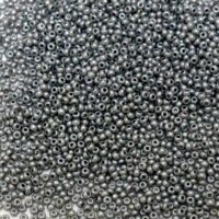 Бісер 17549 Preсiosa 10/0 сiрий непрозорий алебастровий глазурований 25г