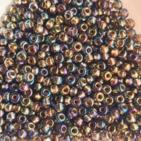 Бісер 45019 Preсiosa 10/0 коричневий кристальний райдужний 25г