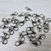 Застібка Карабін-лобстер 16мм платина 5шт ЗК0016к01