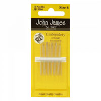 JJ13506E Голка вишивальна №6 (1 блістер х 16 голок) JohnJames (Англія)