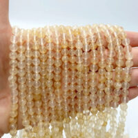 Намистини Рутиловий кварц 8мм натуральний 44шт БХ178