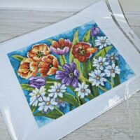 БлагоДар 14-74 Маки з ромашками 33*45см схема для вишивки нитками