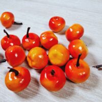 Яблучко 3см жовто-червоне маленьке