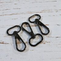 Карабін сумочний 46*25мм чорний 20мм 1шт КК0020с56