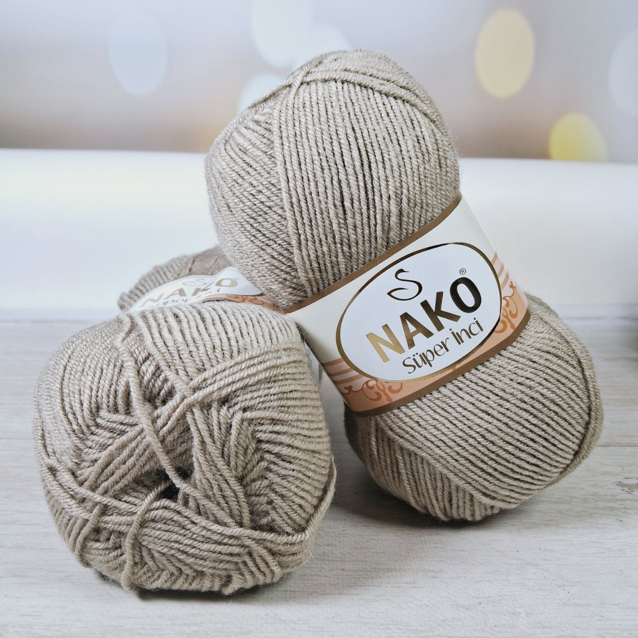 Нако Супер Інкі (Nako Super Inci) 100г/260м 1199 беж темний