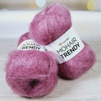 Ярнарт Мохер Тренд (YarnArt Mohair Trendy) 100г/220м 144 припорошена троянда
