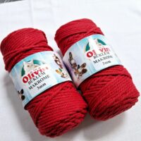 Олівін Макраме Твіст (Olivin Makrome Twist) 250г/75м 3518 червоний