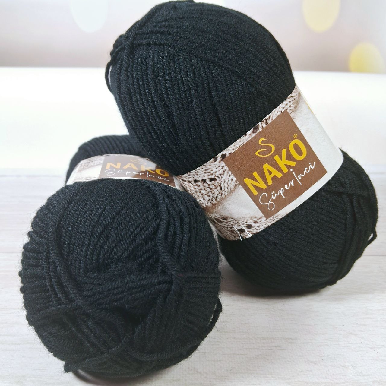 Нако Супер Інкі (Nako Super Inci) 100г/260м 217 чорний