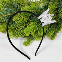 Корона 3,5*3,5см срiбло з камiнцями на обручi 294109