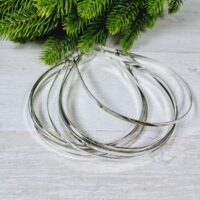 Обруч заготовка метал 0,5см срiбло 291165