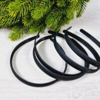 Обруч заготовка пластик 1,2см чорний матовий 291308