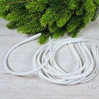 Обруч заготовка пластик 0,8см бiлий 291365