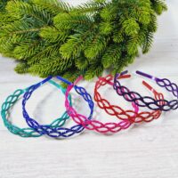 Обруч заготовка пластик 3см плетений 291066