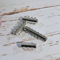 Замок магнітний на 6 нитки слайдер платина 34мм 1шт ЗМ0034с01