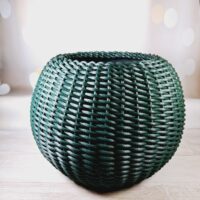 Кошик з ротангу Сфера 24л 35см*30см вiрiдiановий