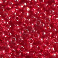 Бисер Чехия Preciosa 6/0 5г 90070 красно-оранжевый прозрачный