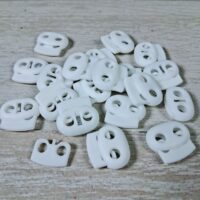 Стопор (фіксатор) для шнурків 23мм бiлий К4С3-9014