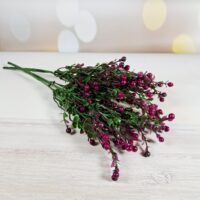 Букет пластикової горобини на 5 голів фiолетова СО-4