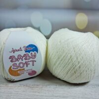 Аванті Ярн Бебi Софт (Avanti Yarn Baby Soft) 50г/700м W002 бiлий