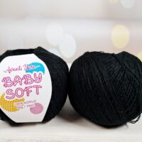 Аванті Ярн Бебi Софт (Avanti Yarn Baby Soft) 50г/700м В001 чорний