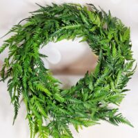 Декоративний віночок 30см зелений НТ258