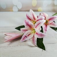 Гілка лілії 100см рожева НТ362/2