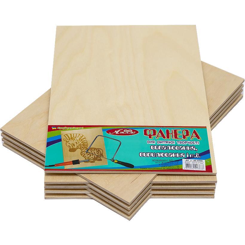 Фанера А4 3мм для випилювання і випалювання 2шт