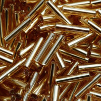 Бисер Preciosa 17020 25г Стеклярус блискучий золотистий світлий