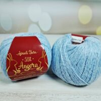 Аванті Ярн Ангора 50% (Avanti Yarn Angora 50) 50г/350м 50 яскраво блакитний