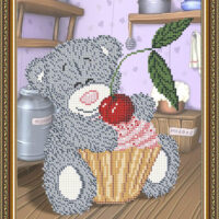 ArtSolo VKA 4412 Мишка с кексом, схема под бисер