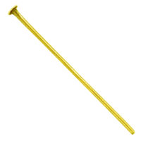 Піни гвоздики з плоским капелюшком 30*0,7мм 20шт Золото