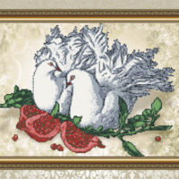 ArtSolo VKA 3067 Голуби и гранат, схема под бисер