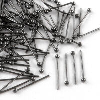 Пины с шариком Латунь 30х0.5мм, Оружейная Сталь 50шт