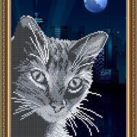 ArtSolo VKA 4059 Хитрый кот, схема под бисер