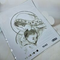 Барвиста Вишиванка ТО-012 Марія з дитиною у бежевому кольорі, схема для вишивання бісером