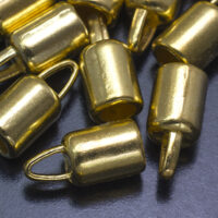 Концевики для шнура 14*6,5мм золото 2шт