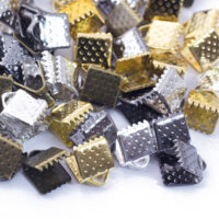 Концевики Зажимы для лент 6*6*5мм Микс 10шт