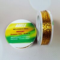 Люрекс Адель Spark Beads 100м №80-12 яскраво золотий