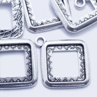 Кулон-Сеттинг под Кабошон Квадрат 27*24мм Античное Серебро
