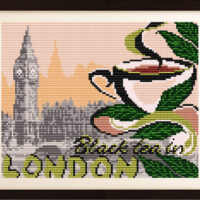 ArtSolo VKA 4401 ...на черный чай в Лондон, схема под бисер