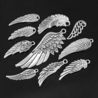 Кулон Крылья Металл 24*56*9*21*1*2*мм Серебро