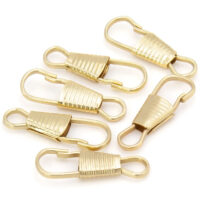 Карабін Вісімка закритий 25*9*3мм золото КК0025м49