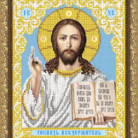 ArtSolo VIA 4202 Господь Вседержитеь в белой одежде, схема под бисер