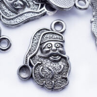 Кулон Дед Мороз 19*13,5*3мм антическое серебро 1шт