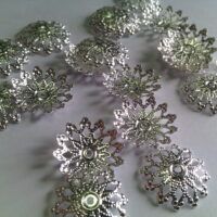 Обниматель для бусин 16мм серебро 571239 10шт