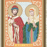 ArtSolo VIA 4113 Св Князь Петр и Св. Февронья, схема под бисер