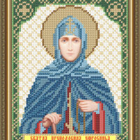 ArtSolo VIA 5140 Св. Ефросинья, схема под бисер