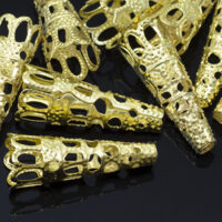 Конус Шапочки для Бусин 9*22мм Золото 10шт