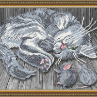 ArtSolo VKA 4062 Тише мыши, схема под бисер