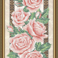 ArtSolo VKA 3093 Розы на бежевом, схема под бисер
